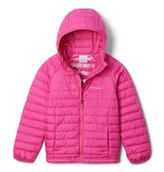 Kurtki i płaszcze dla dziewczynek - Columbia - Powder Lite 2 Hooded Jacket, Kurtka z kapturem Dziewczyny, Pink Ice, 2090043 - miniaturka - grafika 1