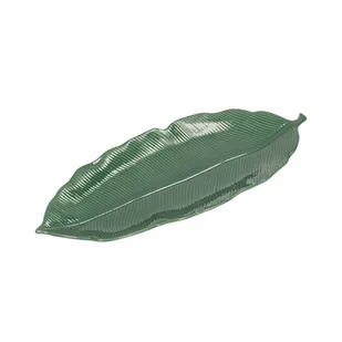 Półmisek Jungle Leaves 39cm green - Miski i półmiski - miniaturka - grafika 1