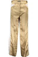 Spodnie damskie - SPODNIE JUST CAVALLI DAMSKIE ZŁOTE - miniaturka - grafika 1