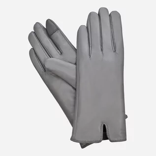 Rękawiczki - Rękawiczki damskie skórzane Semi Line P8201 M Szare (5903563820120) - grafika 1