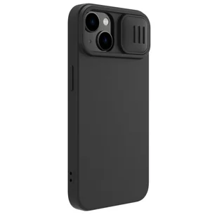 Nillkin CamShield Magnetic Silicone Case etui iPhone 14 Plus magnetyczny MagSafe pokrowiec z osłoną na aparat czarny - Etui i futerały do telefonów - miniaturka - grafika 3