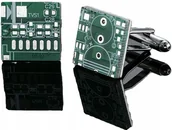 Spinki do mankietów i krawatów - Spinki do mankietów wzór ELEKTRONIKA - miniaturka - grafika 1