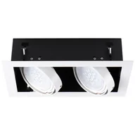 Lampy sufitowe - Kanlux MATEO ES DLP-250-W OPRAWA WPUSZCZANA DOWNLIGHT 2X25W ES111 GU10 BIAŁY 32933 - miniaturka - grafika 1