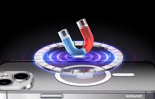 Ochronne magnetyczne etui UGREEN LP725 do iPhone 15 6.1cala (Przeźroczysty) - Etui i futerały do telefonów - miniaturka - grafika 4