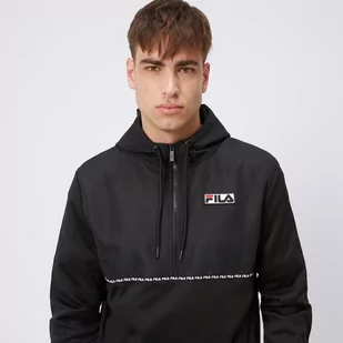 FILA BLUZA Z KAPTUREM BRAD POLY HD BLK - Bluzy męskie - miniaturka - grafika 1