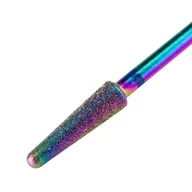 Frezarki do paznokci - Frez Diamentowy Unicorn Tęczowy Stożek Nr 4 - miniaturka - grafika 1