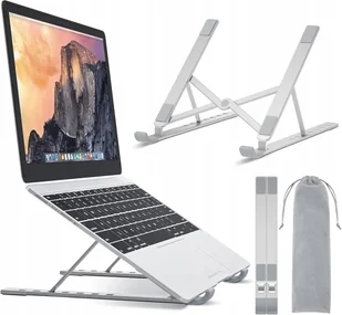 BONTEC Podstawka pod laptopa 10–17,3”, aluminiowa, chłodząca z regulacją - Podkładki chłodzące pod laptopa - miniaturka - grafika 1