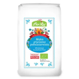 Bio Raj Mąka gryczana pełnoziarnista (polska) 600 g Bio - Mąka - miniaturka - grafika 1