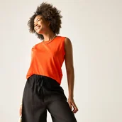 Koszulki i topy damskie - Regatta Bezrękawnik damski Fariene Pomarańczowy, Cotton, Rozmiar: 40 - miniaturka - grafika 1