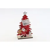 Ozdoby bożonarodzeniowe - Dekoracja drewniana choinka 12 x 20 x 4,5 cm mix - miniaturka - grafika 1