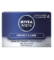 Kosmetyki do pielęgnacji twarzy męskie - Nivea For Men - krem nawilżający 50ml - miniaturka - grafika 1