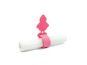 Dekoracja stołu - Serwetnik ze wzorem świątecznym - Kurczaczek Wielkanocny - 21 cm - 1 szt. - miniaturka - grafika 1