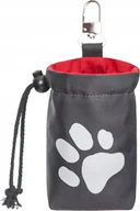 Pozostałe akcesoria dla psów - Hobbydog TOREBKA NA KARMĘ GRAFITOWA ŁAPKA - miniaturka - grafika 1