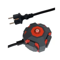 Przedłużacze i rozgałęźniki - HBF DUWI ogrodowy 4x2P+Z IP44 1.4 m DUWI - miniaturka - grafika 1