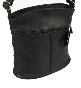 Torebka Skórzana MAGRE (PL) ALISA Listonoszka Skóra Naturalna CZARNY - Torebki damskie - miniaturka - grafika 3