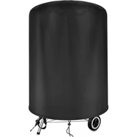 Pokrowce na grilla - Pokrowiec na grilla - Wodoodporny, wiatroszczelny, odporny na rozdarcia - Czarny - Okrągły 77 x 58 cm - miniaturka - grafika 1