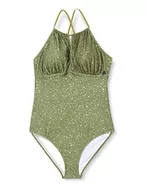 Stroje kąpielowe - Regatta unisex - jednoczęściowy kostium kąpielowy dla dorosłych, Zielone pole streszczenie druku, 34 - miniaturka - grafika 1
