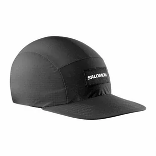Czapka Salomon Bonatti Waterproof Five Panel Deep Black - Czapki i chusty sportowe damskie - miniaturka - grafika 1