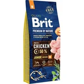 Sucha karma dla psów - Brit Premium By Nature Junior 15 kg - miniaturka - grafika 1