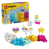 Klocki - Lego Classic Magiczny Zestaw Z Przezroczystymi Klockami 340 El. 5+ - miniaturka - grafika 1