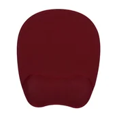 Podkładki na biurko - Podkładka pod mysz, ergonomiczna, pianka zapamiętująca kształt, czerwone wino, Powerton - miniaturka - grafika 1