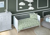 Pościel dla dzieci - KARO Pościel bawełniana 160x200 biedronki zielona dziecięca zapinana na suwak 3807 C Bawełna Max - miniaturka - grafika 1