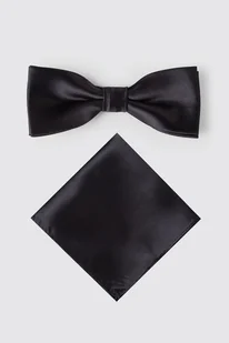 Mucha z poszetką MUC0000041 - Krawaty i muchy męskie - miniaturka - grafika 1