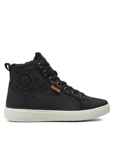 ECCO Trzewiki S7 Teen GORE-TEX 78007302001 Czarny - Buty dla dziewczynek - miniaturka - grafika 1