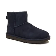 Śniegowce damskie - UGG Skórzane śniegowce Classic Mini II | z dodatkiem wełny - miniaturka - grafika 1