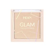 Rozświetlacze do twarzy i ciała - HEAN - GLAM HIGHLIGHTER POWDER - Wielofunkcyjny rozświetlacz do twarzy i ciała - 7,5 g - 200 - LUXURY NUDE - miniaturka - grafika 1