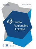 Czasopisma - Studia Regionalne i Lokalne 4/2024 - miniaturka - grafika 1