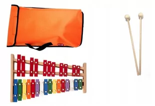 Dzwonki Chromatyczne 27-tonowe kolorowe + POKROWIEC + Klawes pomarańczowy - Akcesoria do perkusji - miniaturka - grafika 2