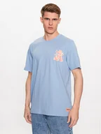 Koszulki męskie - adidas T-Shirt Graphic Glide T-Shirt IC5750 Błękitny Loose Fit - miniaturka - grafika 1