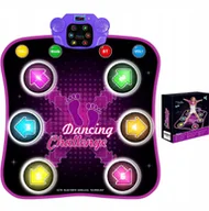 Zabawki interaktywne dla dzieci - MATA DO TAŃCZENIA MUZYCZNA DLA DZIECI INTERAKTYWNA LED BLUETOOTH 27× POZIOM - miniaturka - grafika 1