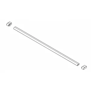 SANSWISS S.ANE.50.1000 Annea listwa progowa srebrny połysk - Listwy przypodłogowe - miniaturka - grafika 1