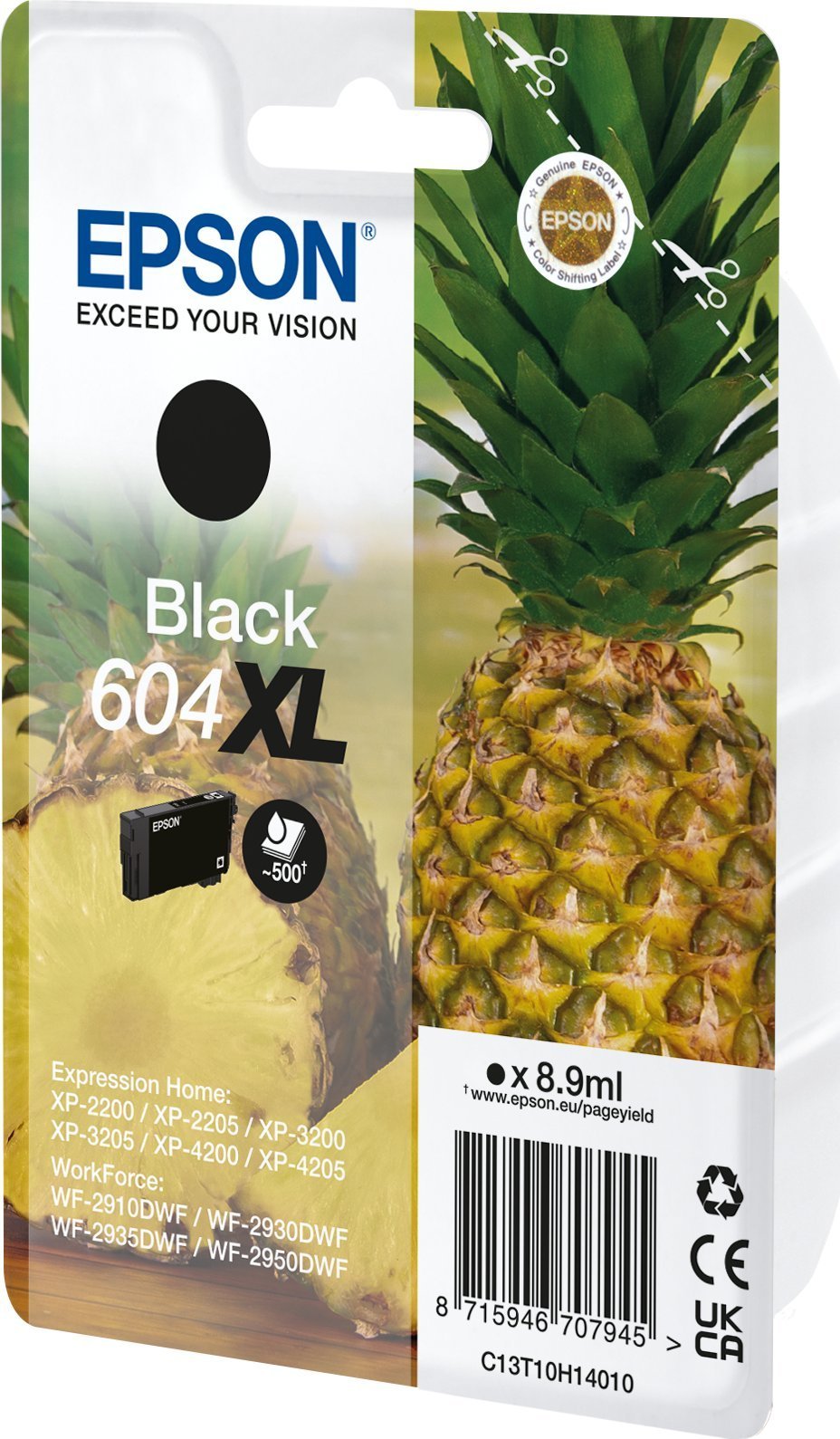 Tusz Epson Epson 604XL Singlepack - 8.9 ml - XL - Schwarz - original - Blister mit RF- / akustischem Alarmsignal - Tintenpatrone - fur Expression Home XP-2200, 2205, 3200, 3205, 4200, 4205, WorkForce WF-2910, 2930, 2935, 2950