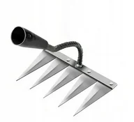 Grabie i motyki - GRABIE DO ODCHWASZCZANIA PIELENIA OGRODU STALOWE MOCNE NARZĘDZIE PRAKTYCZNE - miniaturka - grafika 1