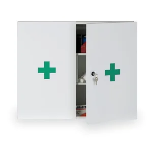Metalowa apteczka na ścianę, 50 x 60 x 12,5 cm - Apteczki i materiały opatrunkowe - miniaturka - grafika 1