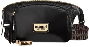Torebka Damska Nerka Monnari Elegancka Sportowa Saszetka Crossbody Czarna - Nerki - miniaturka - grafika 1
