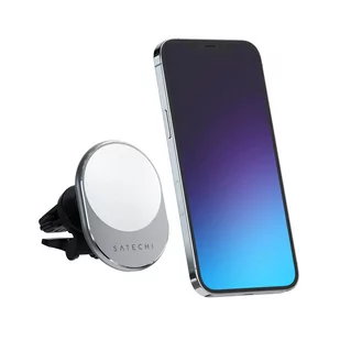 Satechi Magnetyczny uchwyt samochodowy z ładowaniem Qi - szary - Uchwyty samochodowe do telefonów - miniaturka - grafika 3