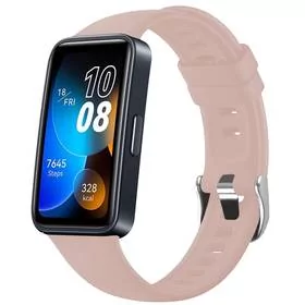 Pasek wymienny FIXED Silicone Strap na Huawei Band 8 (FIXSSTB-1183-PI) Różowy - Akcesoria do smartwatchy - miniaturka - grafika 1