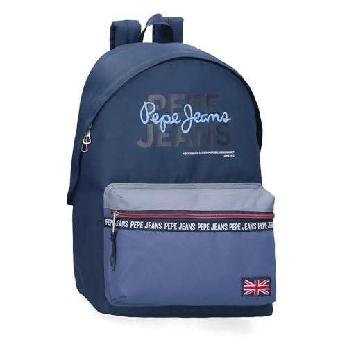 Pepe Jeans Seldon Plecak szkolny na laptopa 15,6 cala Czarny 31x44x17,5 cm Poliester by Joumma Bags, Czarny (Black), Talla única, plecak szkolny