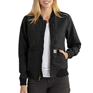Kurtki damskie - Carhartt Damska kurtka p?ócienna Rugged Flex Relaxed Fit, Czarny, S - miniaturka - grafika 1