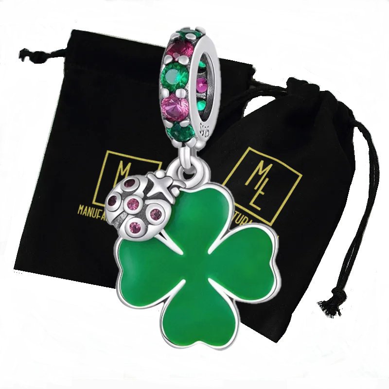 Zawieszka Charms Koniczyna Prezent 925 Celebrytka Damska Manufaktura Łącka