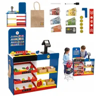 Zabawy w naśladowanie dorosłych - Drewniany sklep PLAYTIVE Lidl z kasą i akcesoriami - miniaturka - grafika 1