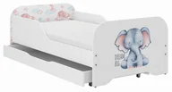 Łóżeczka i kojce - Łóżko dziecięce MIKI 140x70 SŁONIK SAFARI - miniaturka - grafika 1