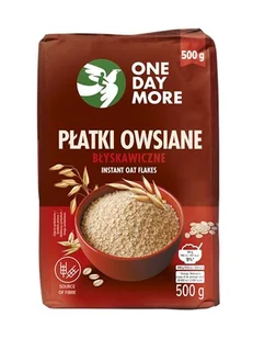 OneDayMore Płatki owsiane błyskawiczne 500g - Płatki śniadaniowe i musli - miniaturka - grafika 1
