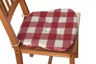 Meble modułowe i akcesoria - Dekoria Siedzisko Filip na krzesło czerwono biała krata 5,5x5,5cm) 41x38x3,5 cm Quadro 215-136-18 - miniaturka - grafika 1