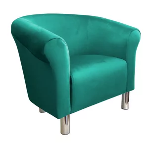 ATOS Fotel Milo MG20 nogi chrom turkus - Fotele - miniaturka - grafika 1