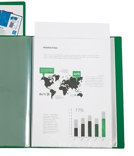 Portfel liderpapierowy personalizuje 20 pokrowców kangur polipropylen, din a4 zielony przeciekany okładką i polędź